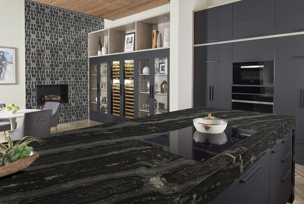 Granite Colors Black   Msi Agatha Black Granite Kitchen Counters With Smokey White Veining Min 