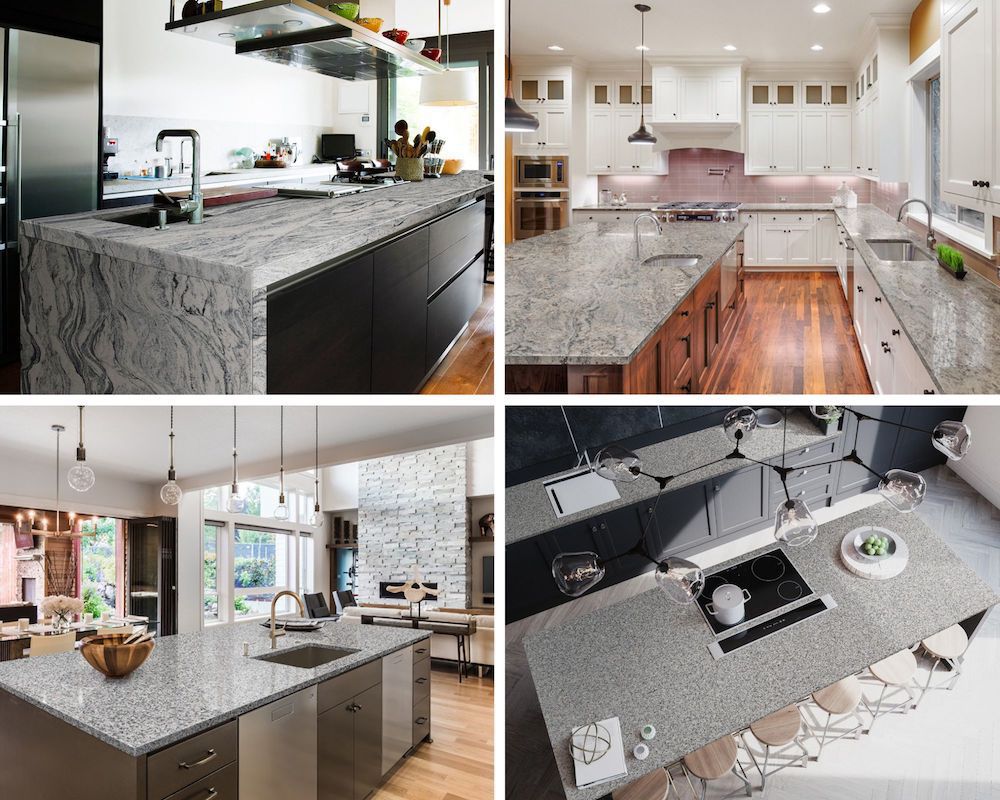 Pairing Gray Granite Countertops With Different Cabinet Colors