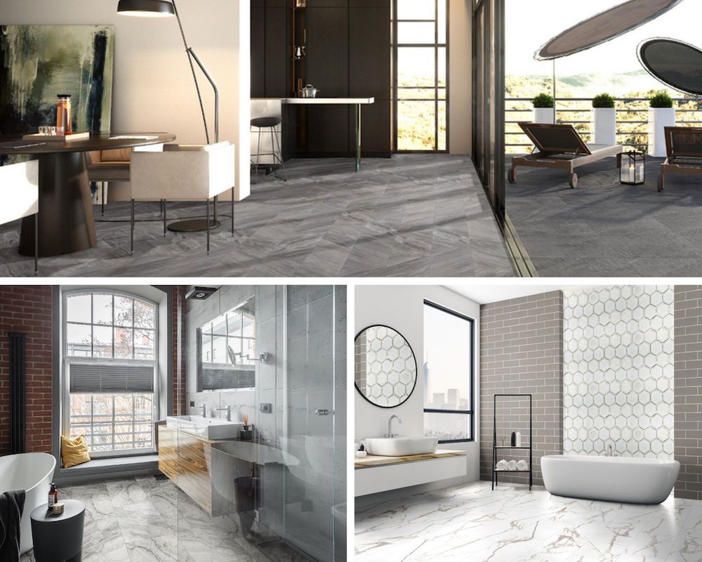 Porcelain Durability In Natural Stone Looks: Eden, Savoy, And Kaya Collections