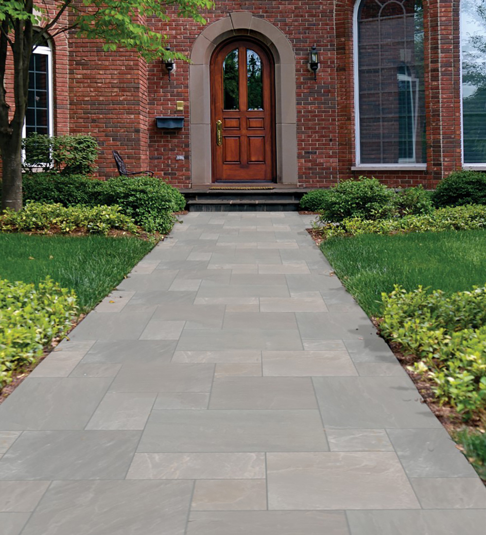 Nova Gray 160 Sft Natural Tumbled Versailles Pattern Pavers