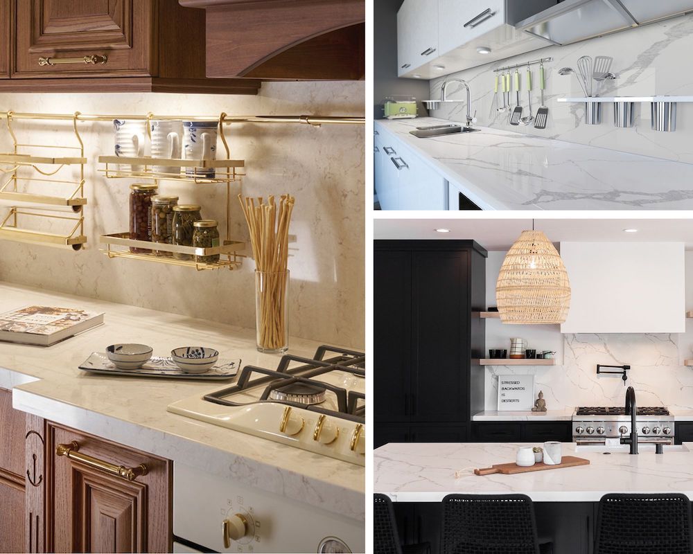 Explore 7 kitchens with matching quartz designs