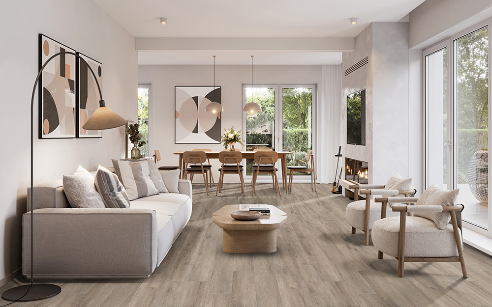 Woodrift Gray Luxury Vinyl Planks - Katavia Plank Flooring