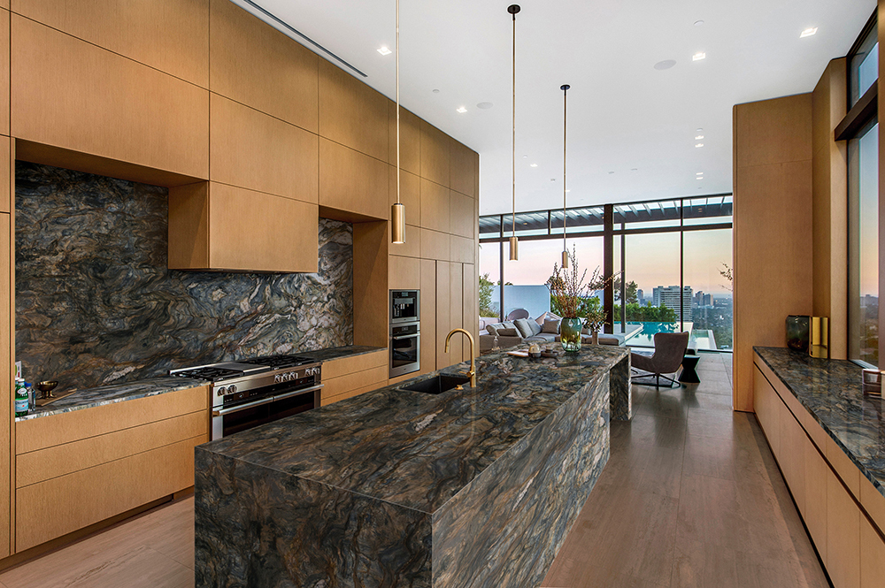 Exotic Quartzite Countertops Elevate Bold Kitchen Design