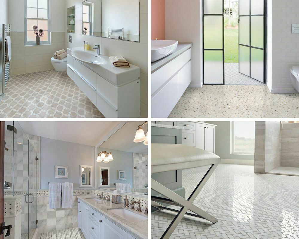 Mosaics As Bathroom Floor Tile: Chic Patterns, Shapes, And Designs