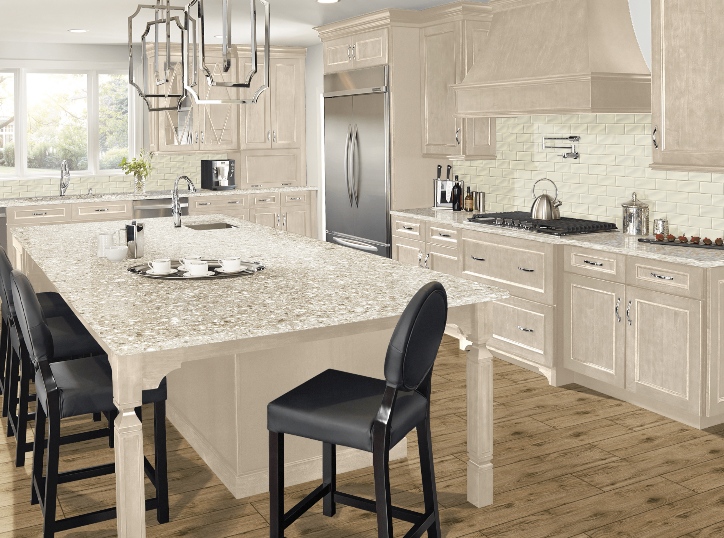 chakra-beige-quartz-antique-white-subway-tile-beige-cabinets