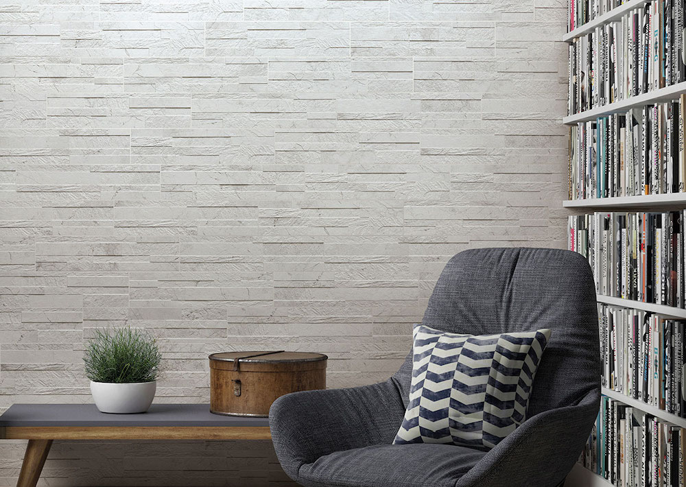 msi-carrara-white-dekora-porcelain-stacked-stone-in-living-room-wall