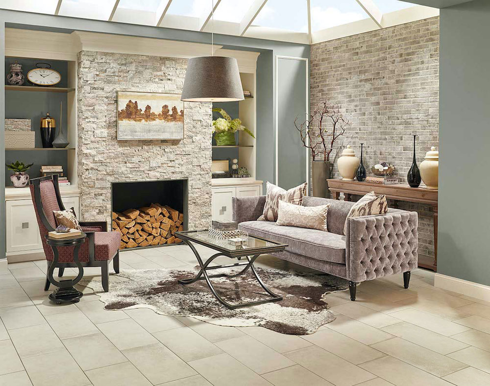 msi-silver-travertine-ledger-panels-in-fireplace