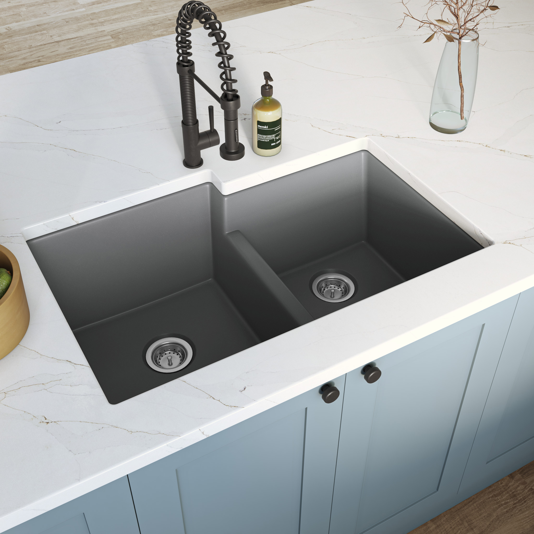 gray-quartz-double-bowl