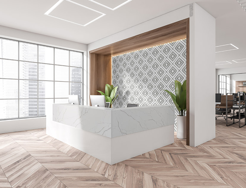 new-calacatta-laza-quartz-countertop-hotel-lobby