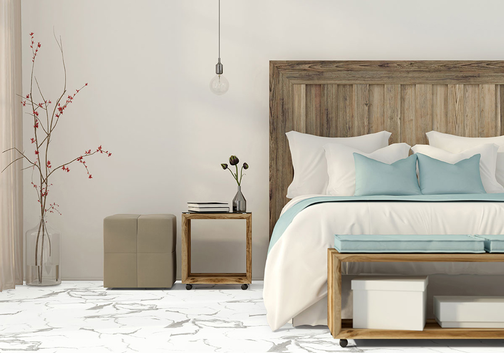 calacatta-marbello-luxury-vinyl-tile-in-hotel-guest-bedroom