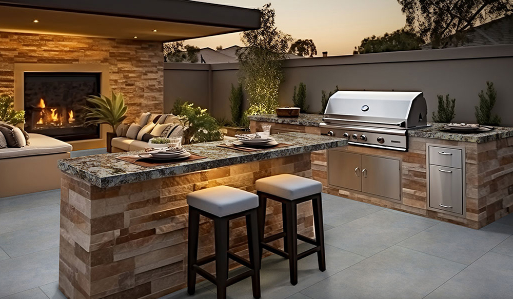desert-beach-granite-countertop-in-outdoor-kitchen