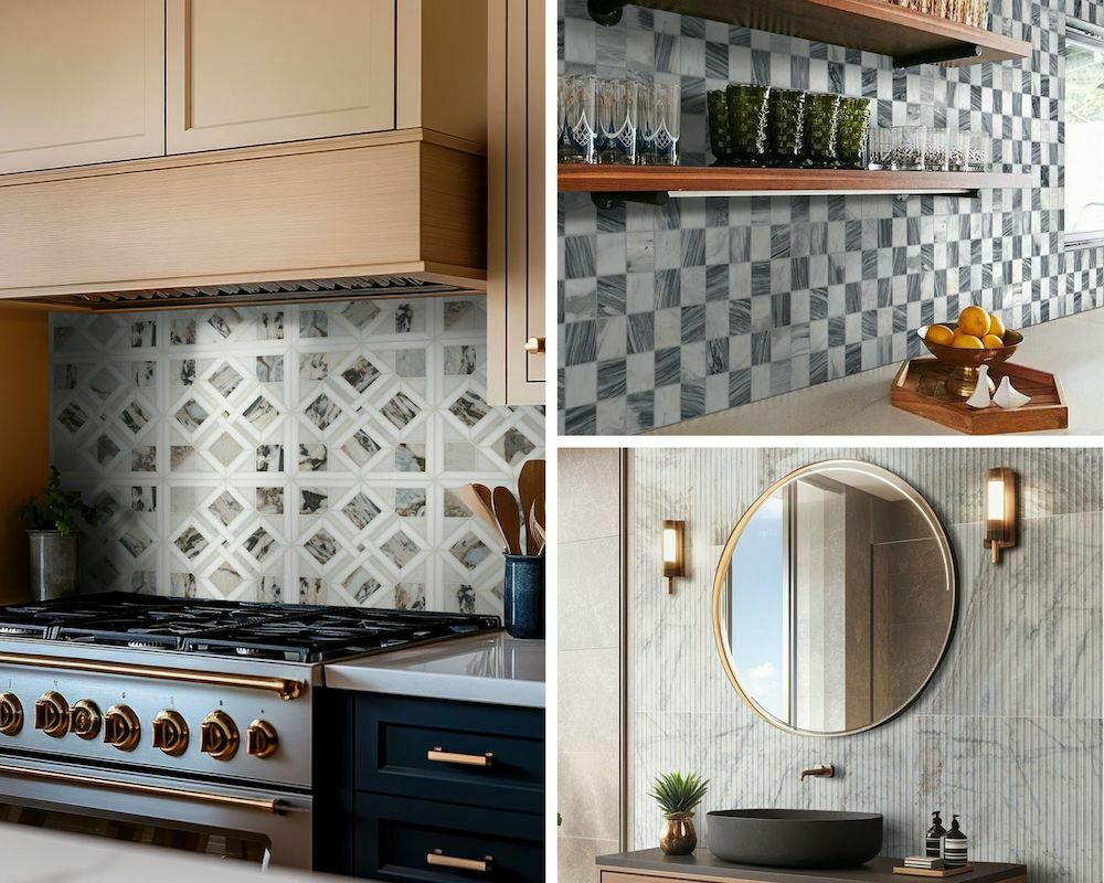 10 Bold New Marble Backsplash Tiles From MSI: Cloudland, Coronado, Edessa, And More
