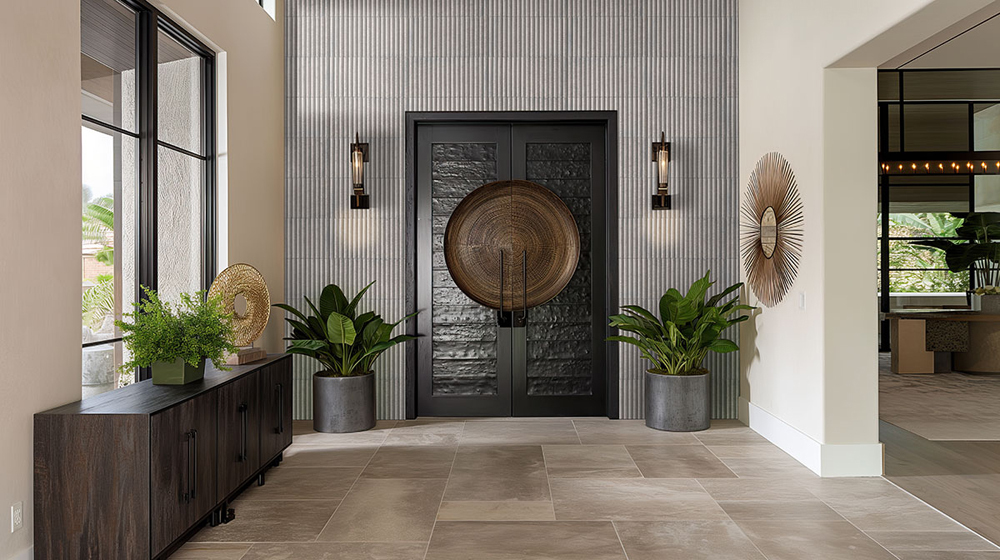 sinfonia-piano-ceniza-fluted-tile-entryway