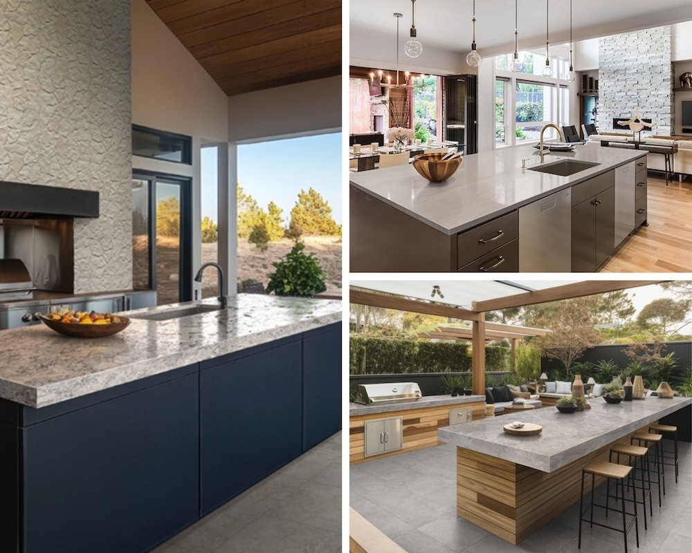 Warm Neutrals, Timeless Appeal With Earthen Shades Of Granite And Quartzite Countertops