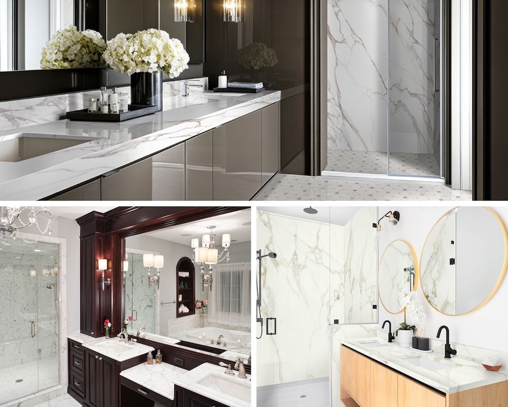 5 Luxurious Shower Wall Designs From MSI Featuring Tile And Stile® Slabs