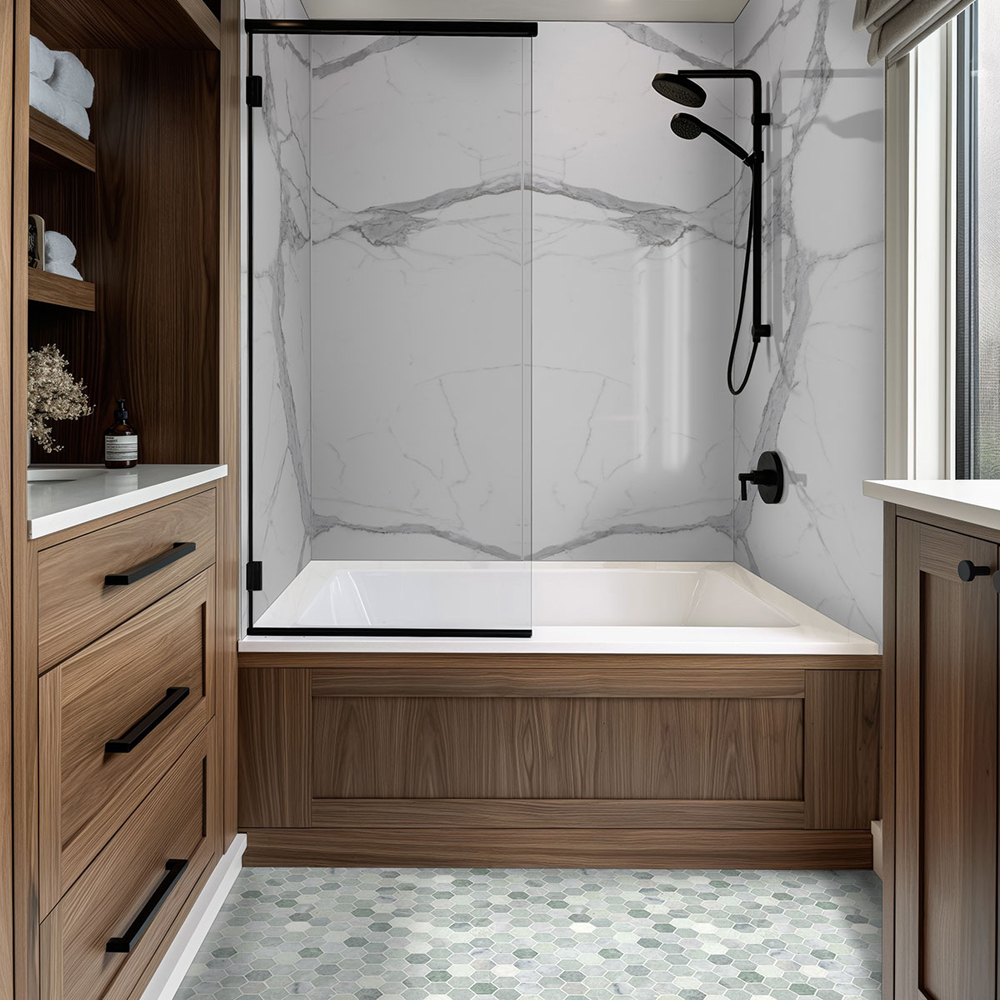 montblanc-statuario-tub-and-shower-panels