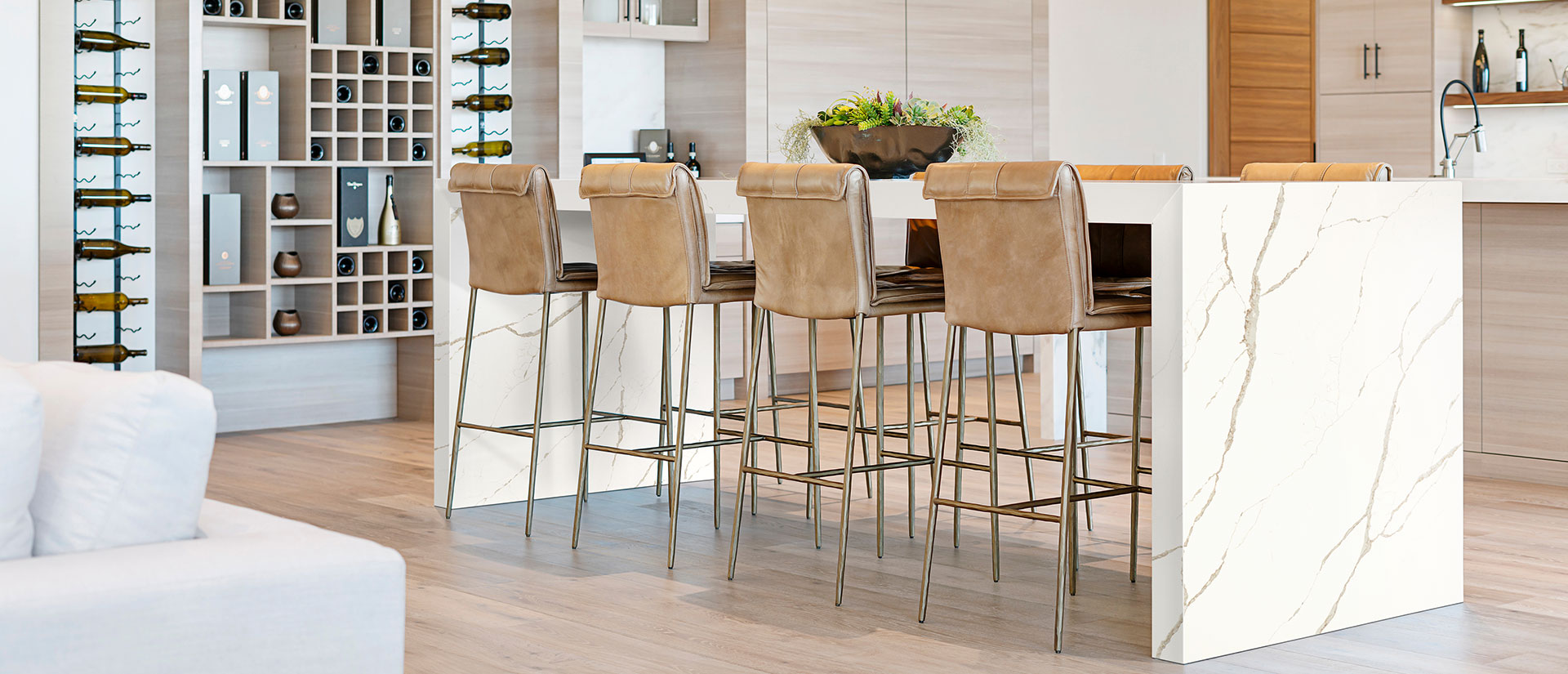 msi-calacatta-oro-quartz-kitchen-countertop-with-waterfall-edge