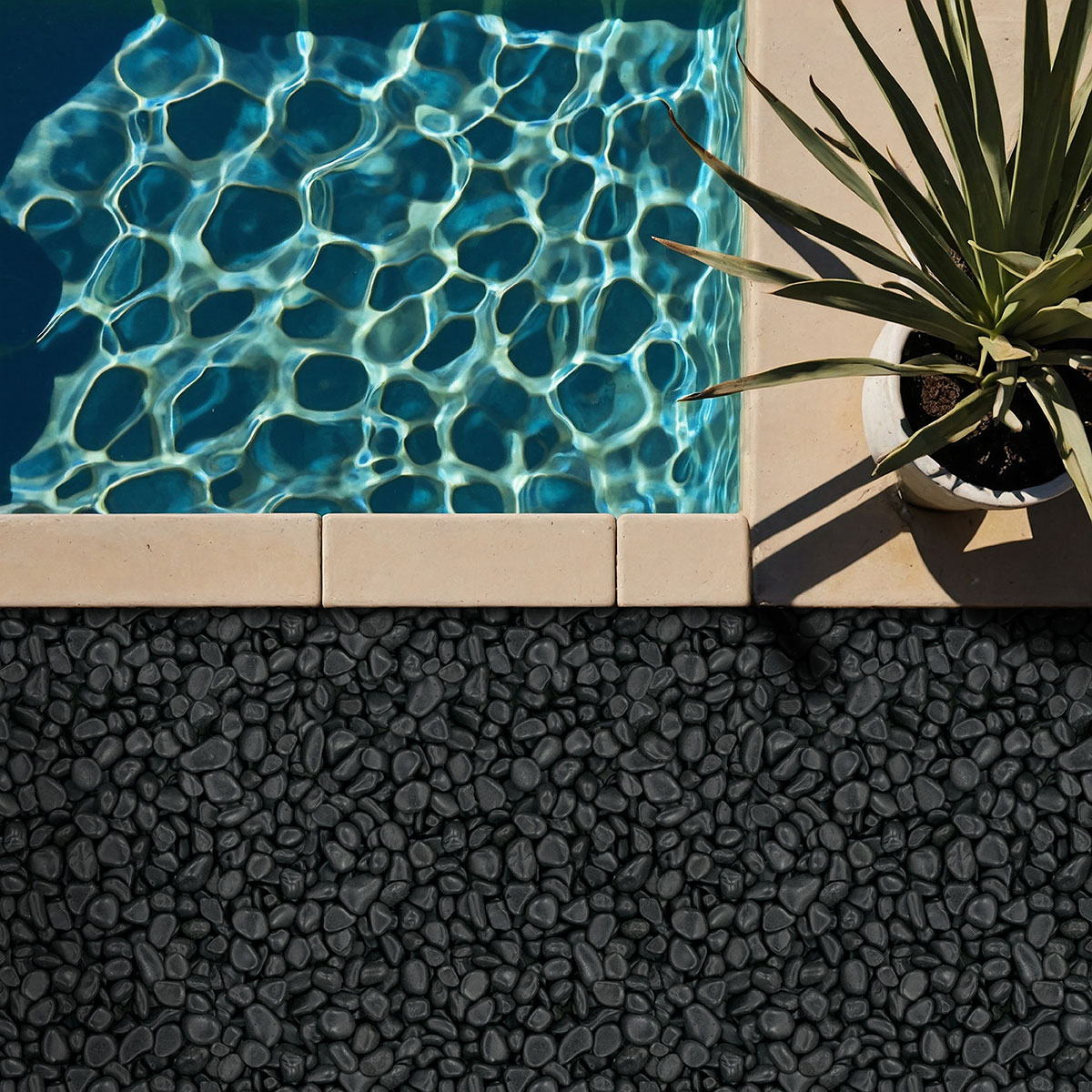 msi-black-polished-pebbles-in-poolside-garden