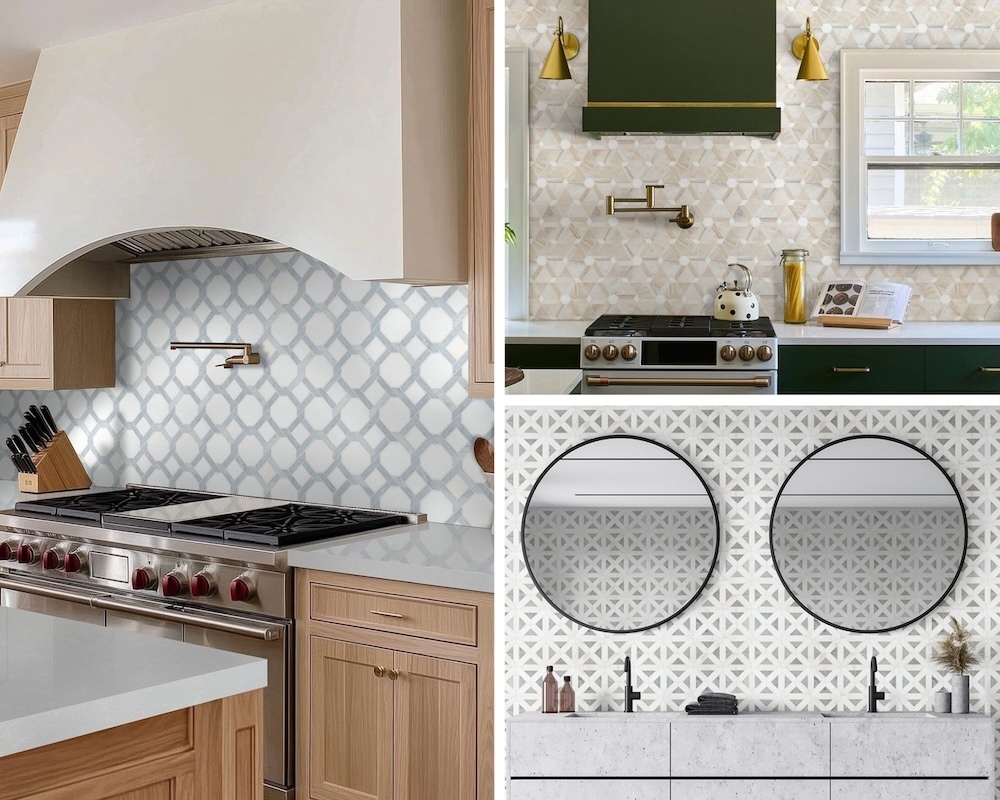 Geometric Grandeur: Unleashing Bold Patterns With Wall Tile In Modern Interiors