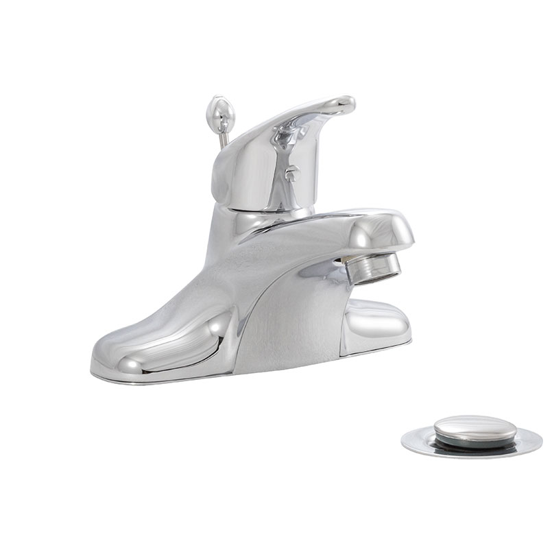 1-Handle Bathroom Faucet With pop up drain Detail