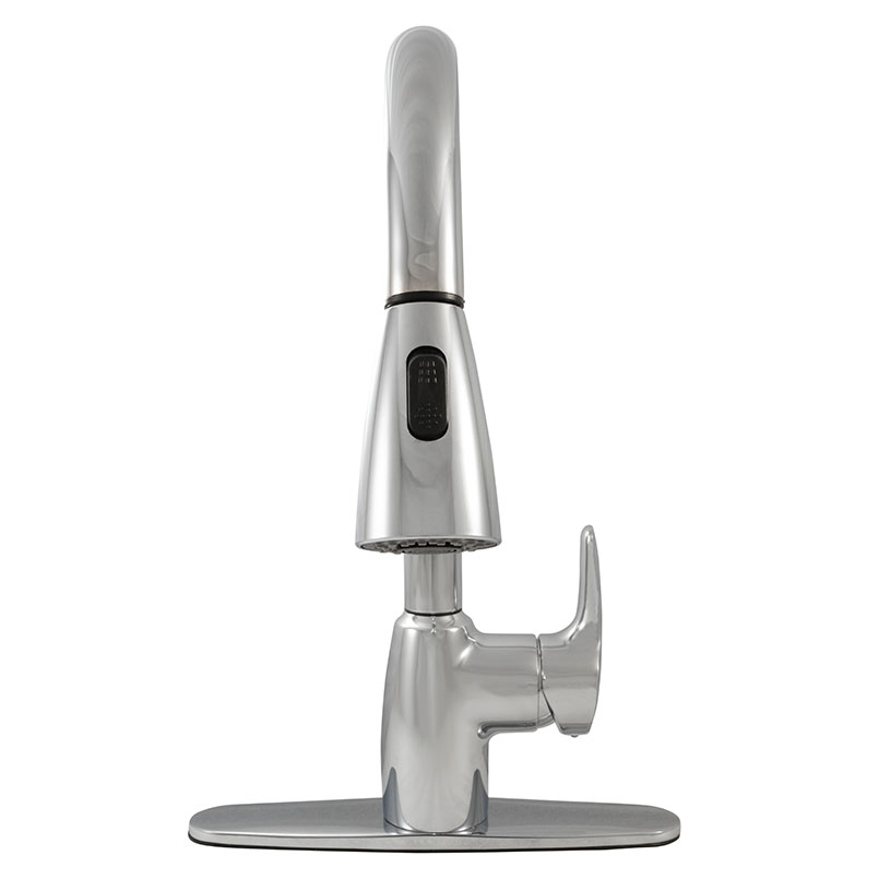 1 Handle Pull Out Sprayer Kitchen Faucet - 802 Chrome Faucet profile B Faucet