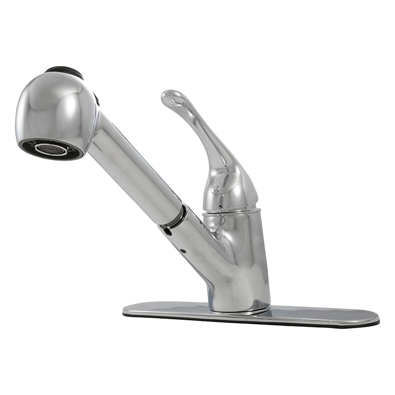 1 Handle Pull Out Sprayer Kitchen Faucet - 803 Chrome Faucet profile D Faucet