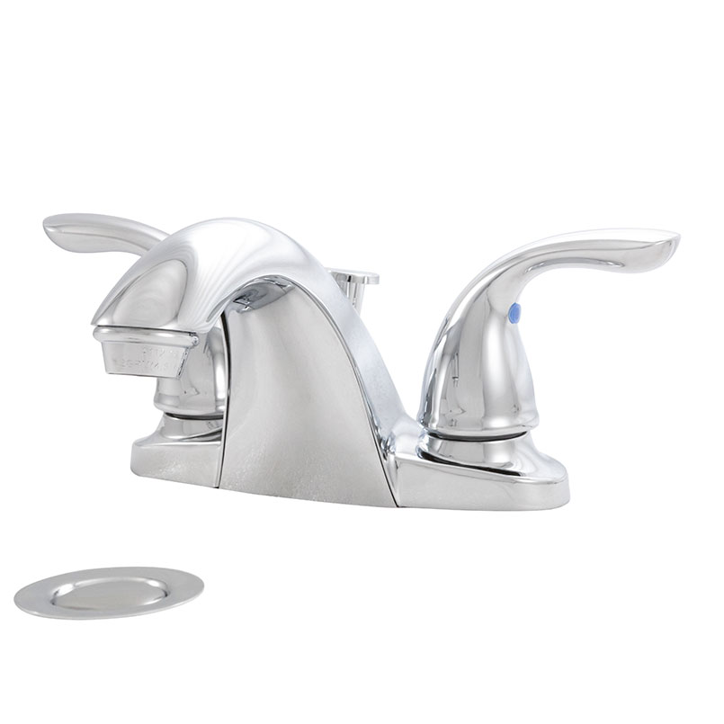 2 Handle Bathroom Faucet - 403 Chrome Faucet profile D Faucet