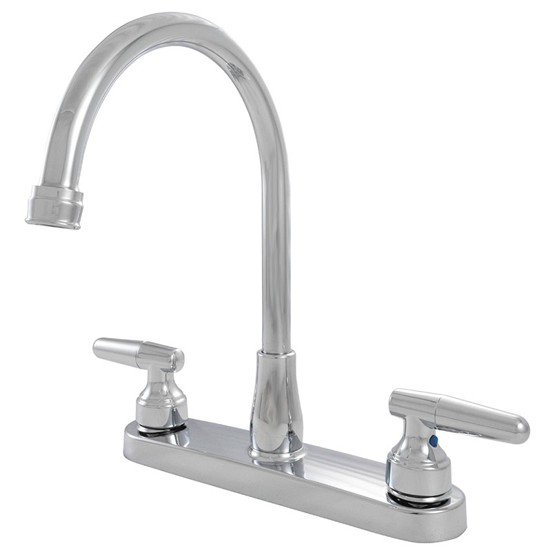 2 Handle Kitchen Faucet - 805 Chrome Faucet profile D Faucet