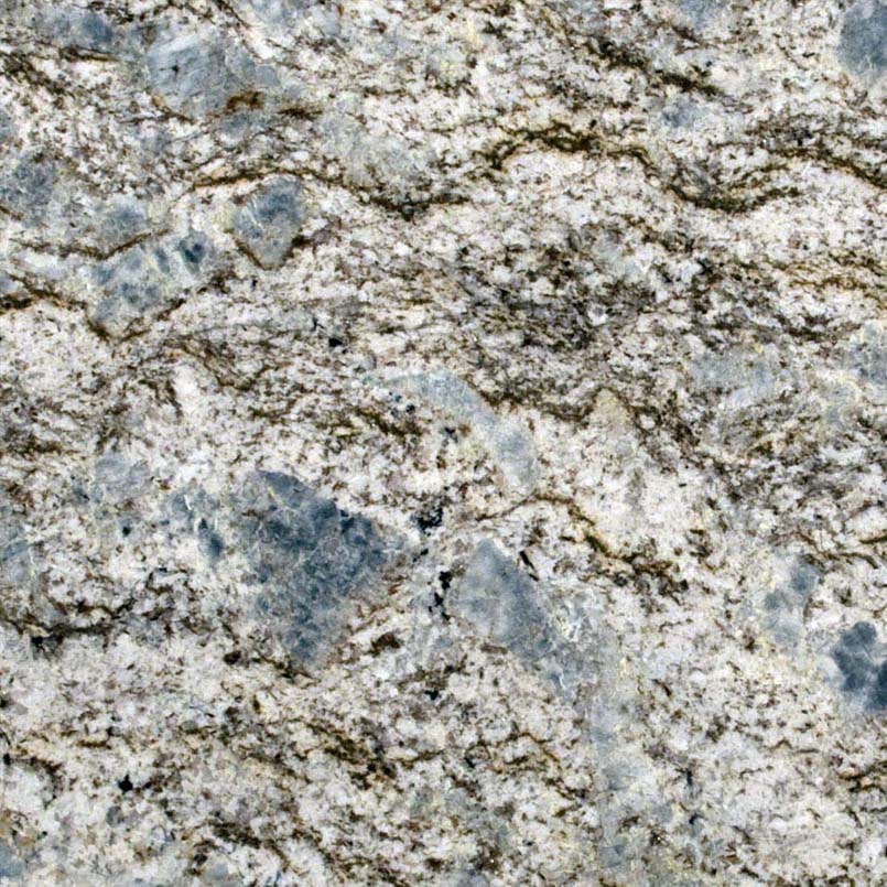 Blue Flower Granite Detail