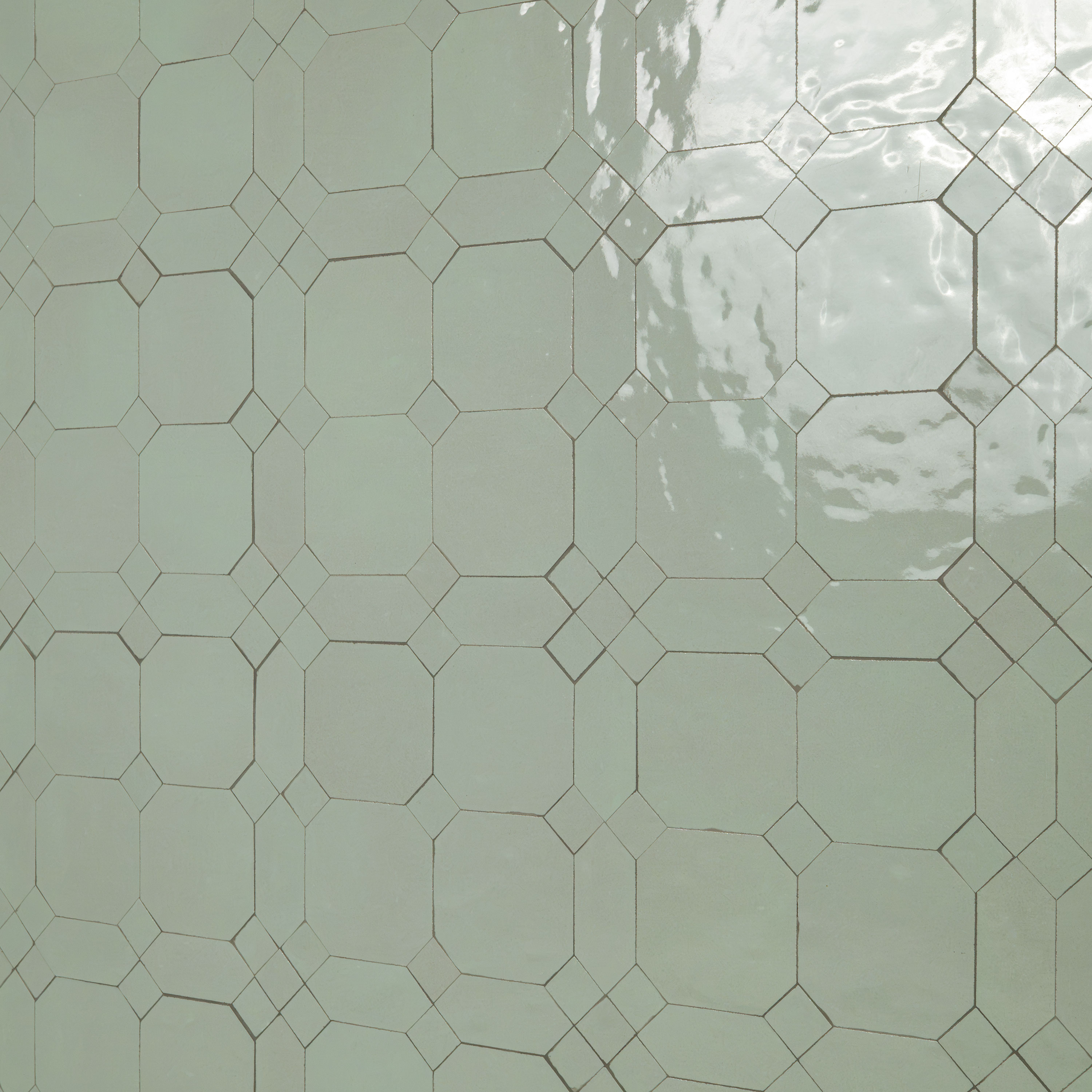 Pat Pattern Chart Moroccan Jade Zellige Geometric Pat Glossy - MSI Surfaces