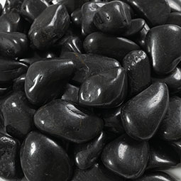 PIEDRA Blk Sup Pol Peb .75-1.25IN 40LB