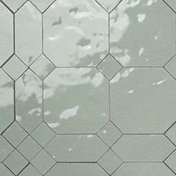 Moroccan Jade Zellige Geometric Pat Glossy