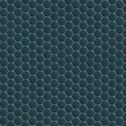 Nocturne Blue Satin Penny Round Matte