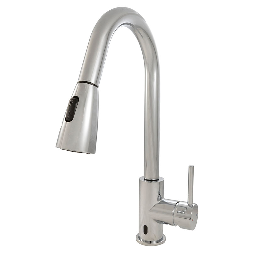 Touch-less Infrared Sensor Kitchen Faucet - 811 Chrome Faucet profile D Faucet