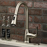 1 Handle Pull-Down Sprayer Kitchen Faucet - 803 Brushed Nickel Video