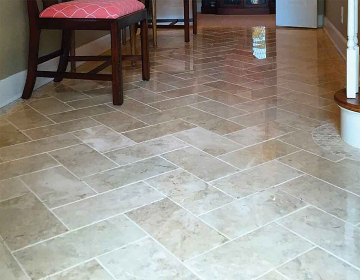 Marble Finish Flooring in the Passageway