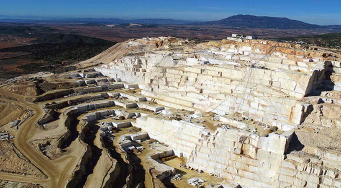 Marble Tile Crema Marfil Quarry Mount Coto, Spain