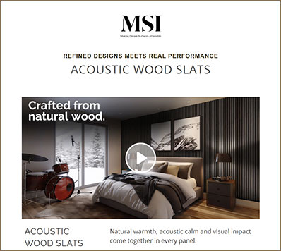 Acoustic Wood Slat Newsletter