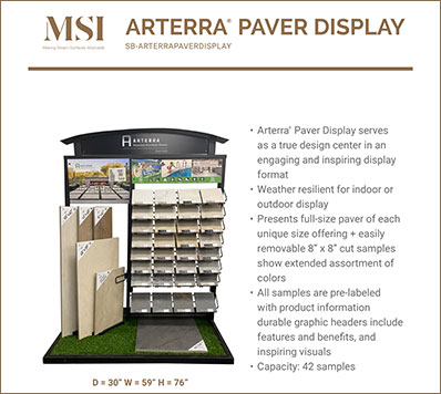Arterra Paver Display