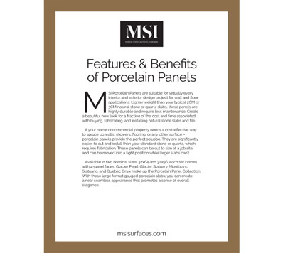 Features and benefits of Porcelain Tile Panels