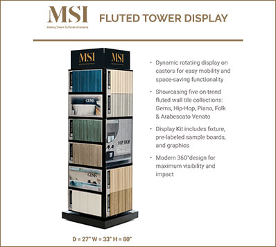 FLUTED TOWER DISPLAY