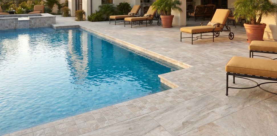 Desert Amber 2x2 Matte Mosaic pool tile