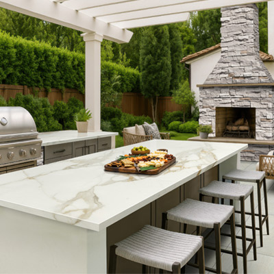 Outdoor countertops kitchen design