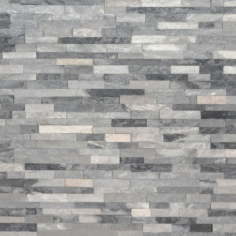 Alaska Gray Mini Stacked Stone Panels Sealed Enhanced