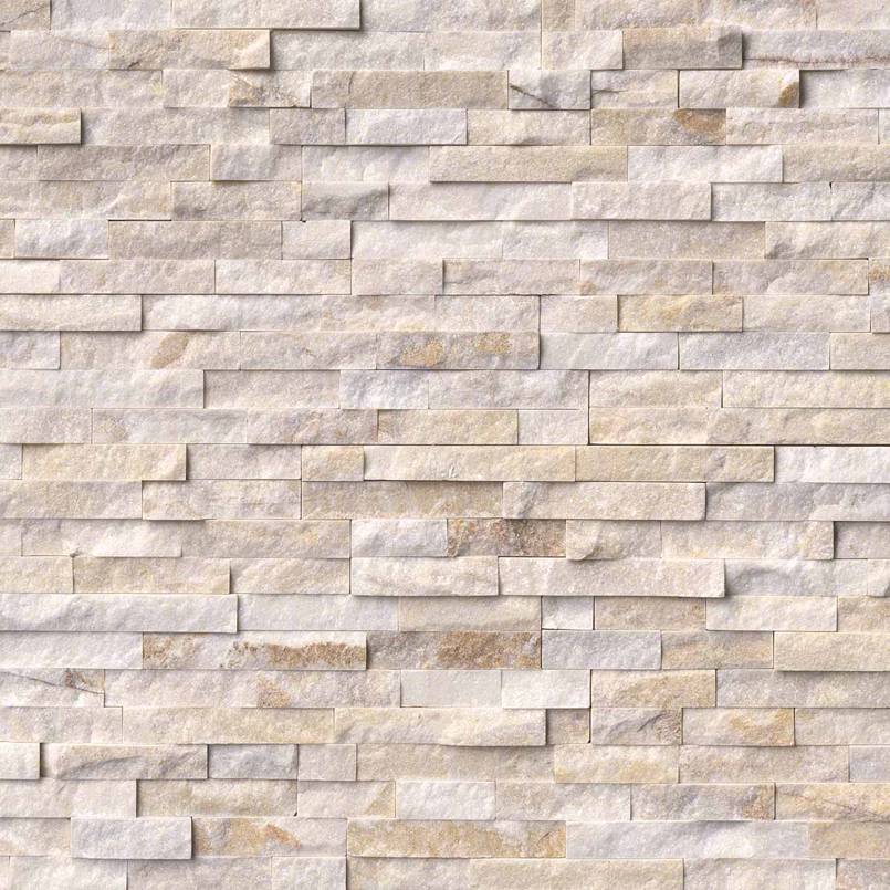 Arctic Golden Stacked Stone Detail