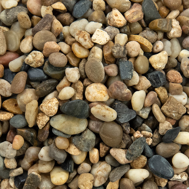 Mixed Polished Rock Pebbles Detail