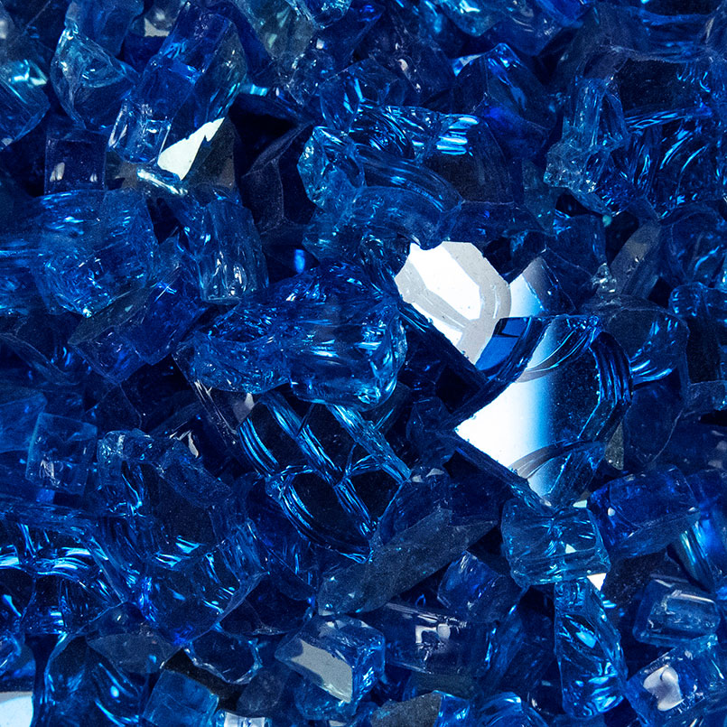 Sapphire Blue Fireglass Detail