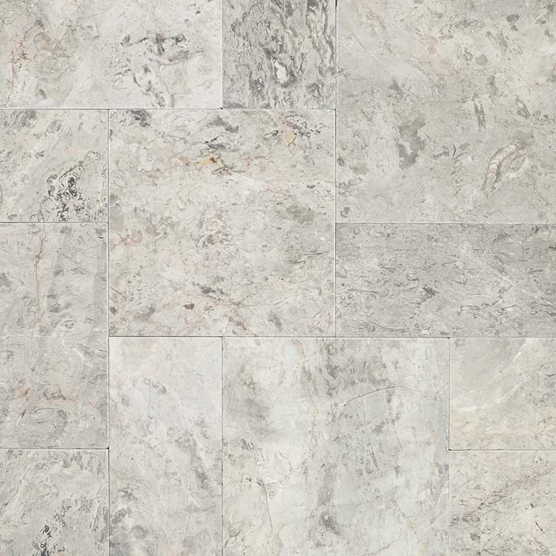 Silver Leaf Marble Pavers
