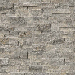 Silver Travertine Stacked Stone Thumb