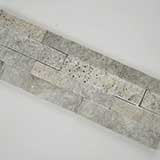 Silver Travertine Mini Stacked Stone Panels